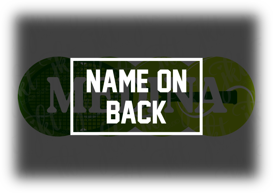 Tennis - Design 4 - WITH NAME ON BACK