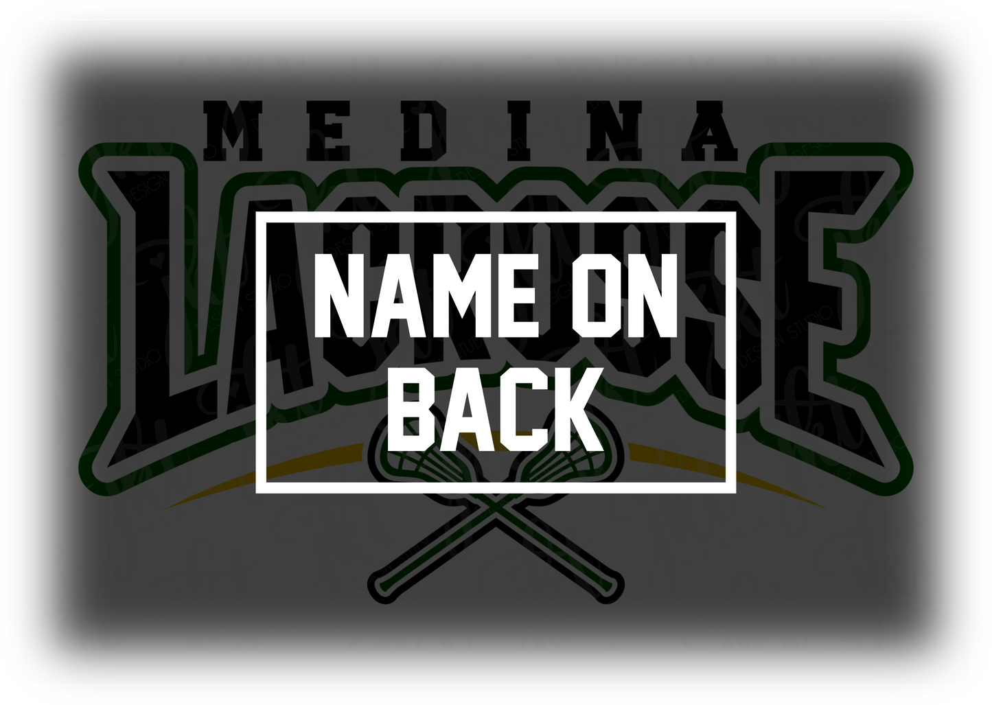Lacrosse - Design 2 - WITH NAME ON BACK