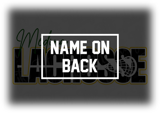 Lacrosse - Design 3 - WITH NAME ON BACK