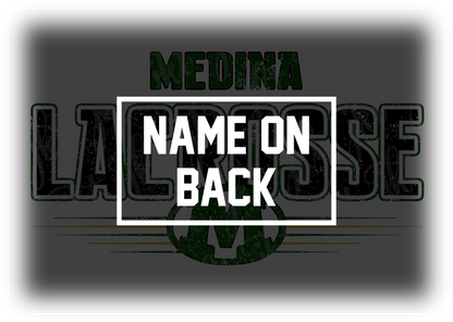 Lacrosse - Design 4 - Distressed - WITH NAME ON BACK